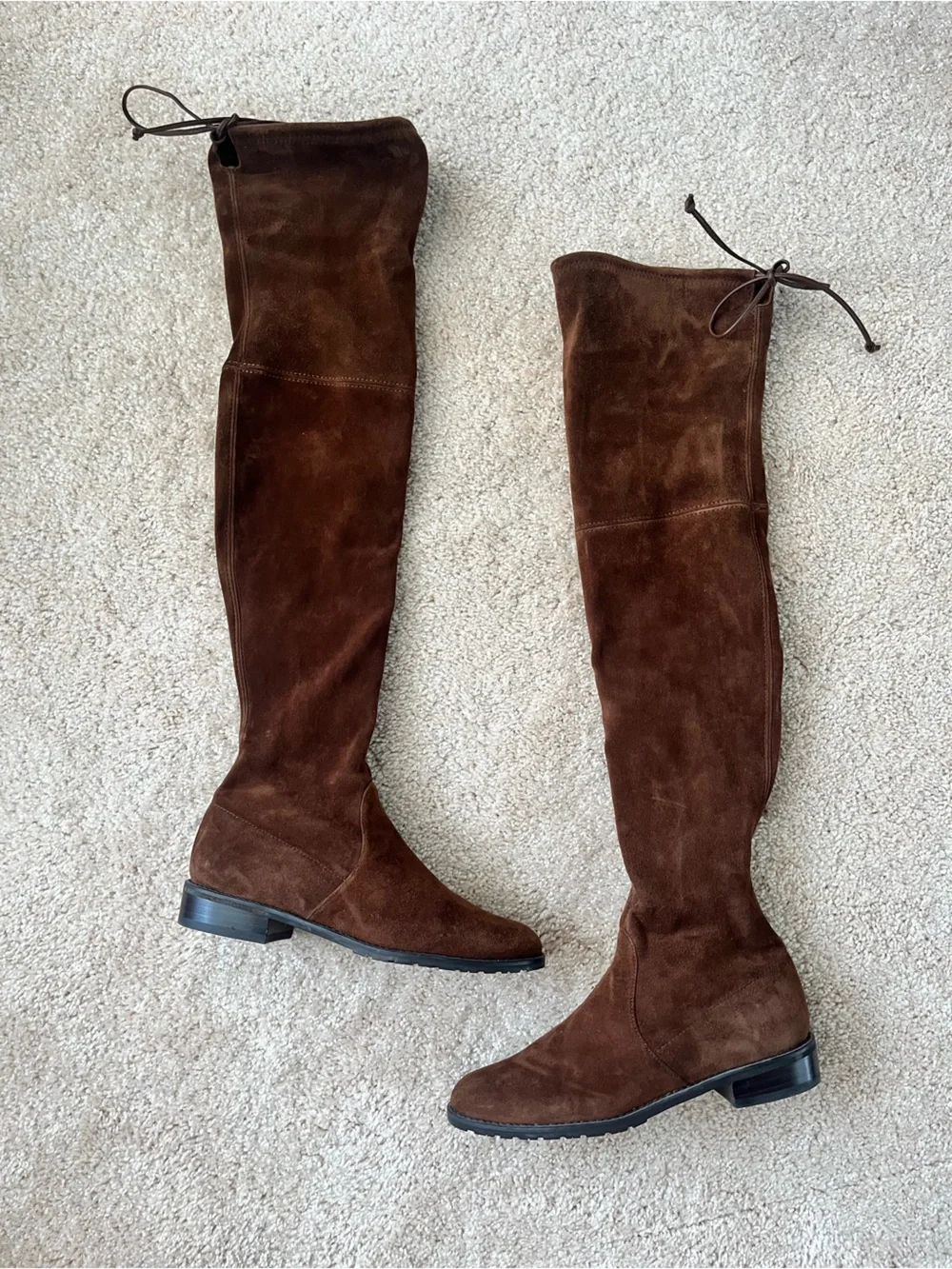 Stuart Weitzman Lowland Boots - Walnut Suede